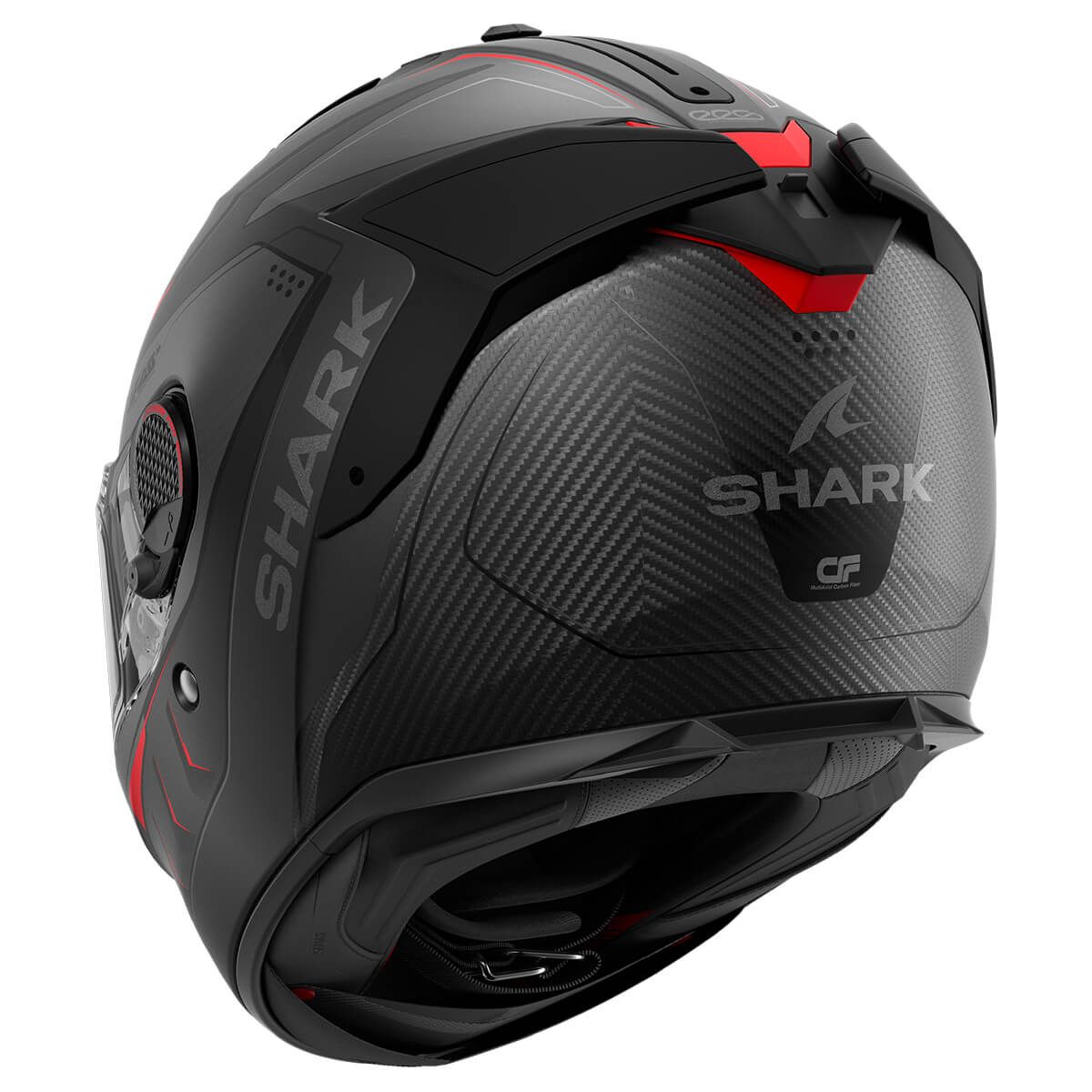 Мотошлем Shark Spartan GT PRO Carbon MEKARIUM Mat черный/серый/красный