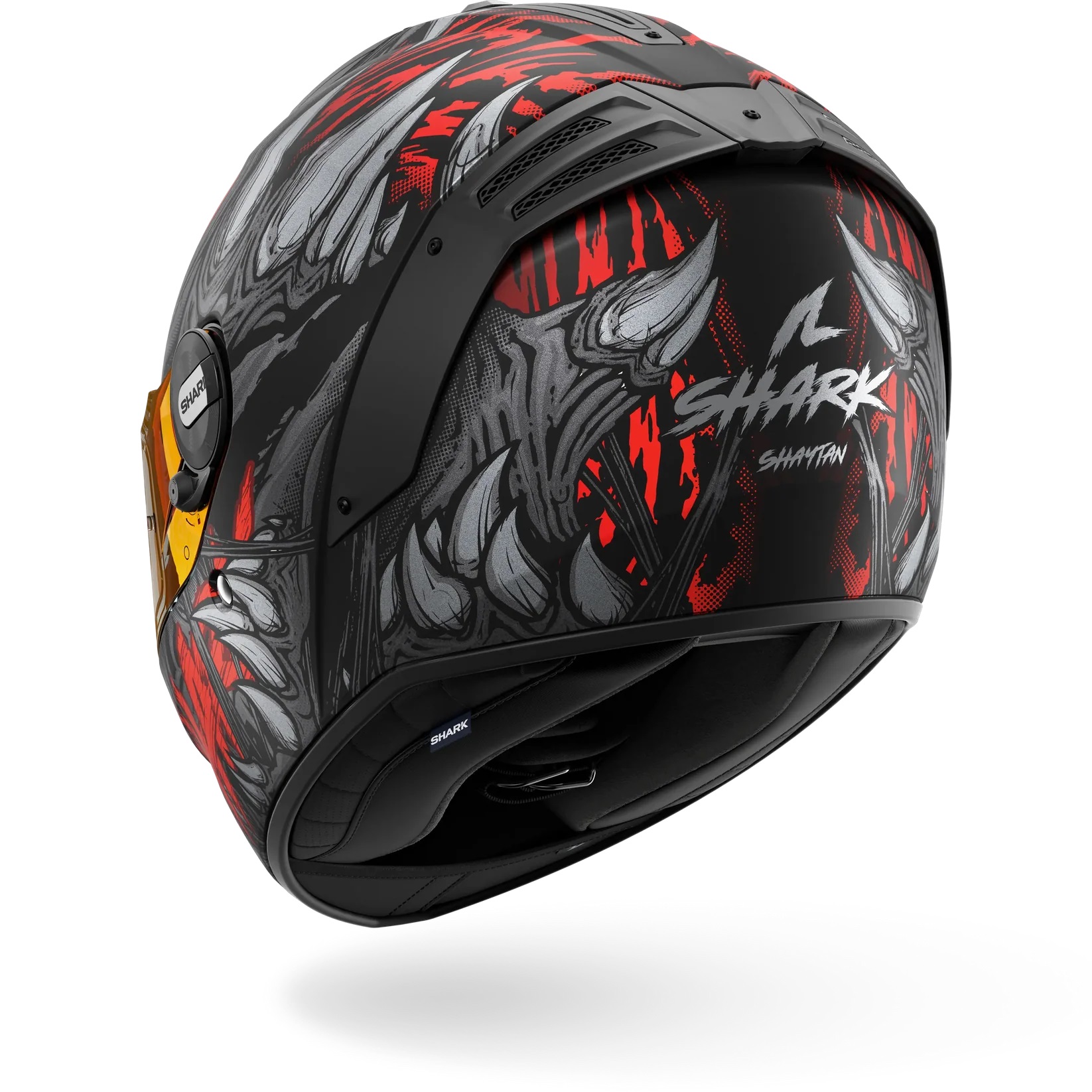 Мотошлем Shark Spartan RS Shaytan Mat черный/серый/красный