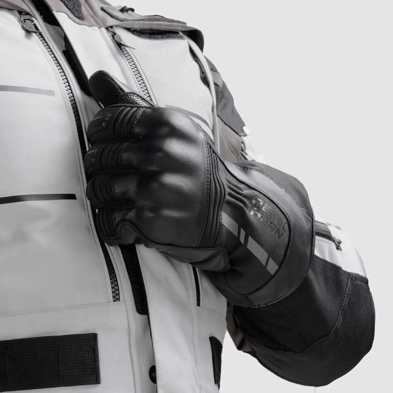 Мотоперчатки кожаные Rebelhorn Tracer Waterproof черный