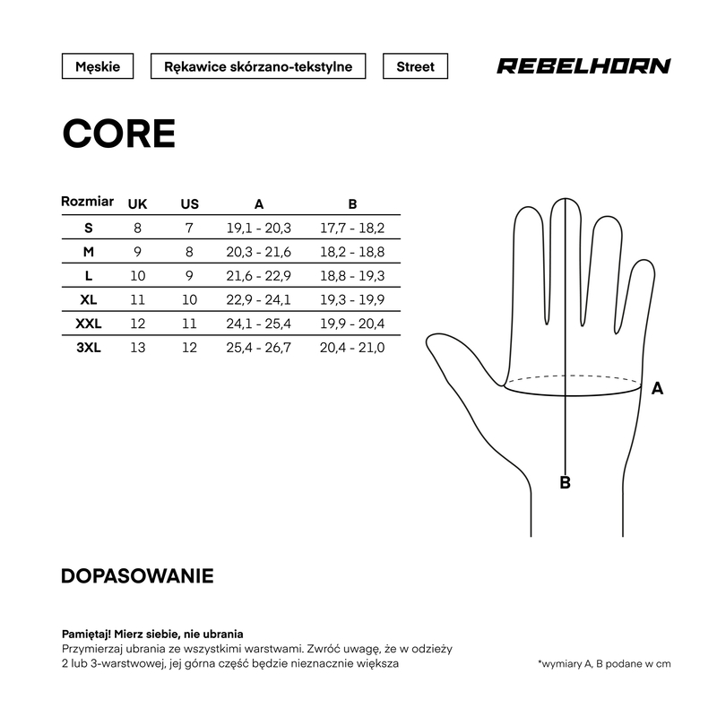 Мотоперчатки комбинированные Rebelhorn Core черный красный