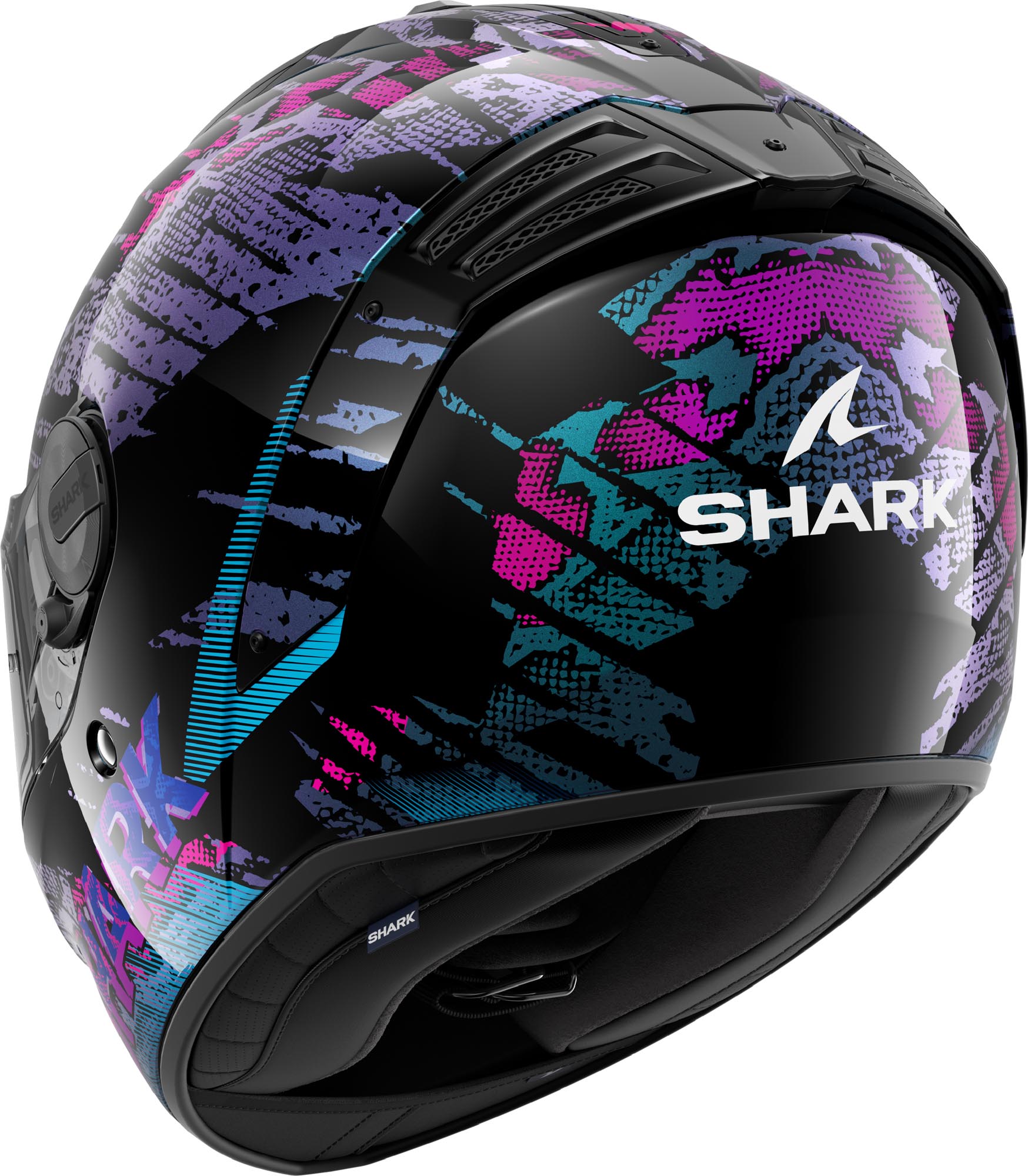 Мотошлем Shark Spartan RS Reptaia черный фиолетовый