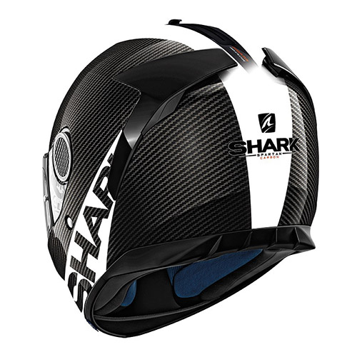 Мотошлем Shark Spartan 1.2 Carbon Skin белый черный