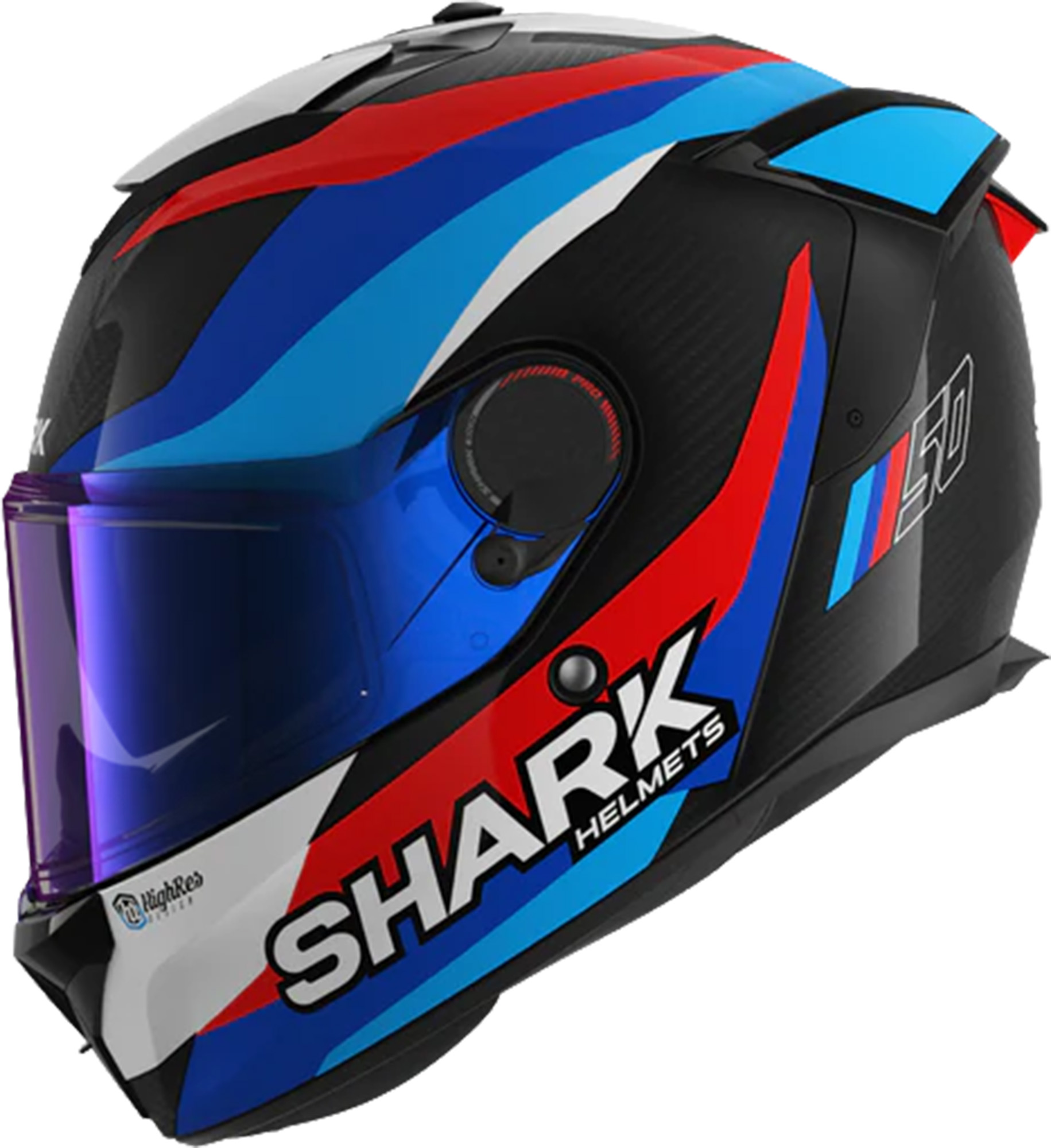 Мотошлем Shark Spartan GT PRO Carbon Guintoli белый/синий/красный