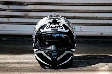 Мотошлем HJC C70 Troky черный серый