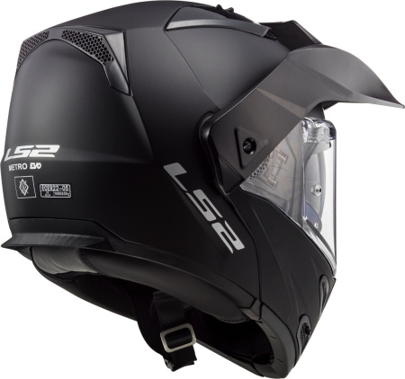 Мотошлем LS2 FF324 Metro Evo P/J матовый черный - магазин Motostyles