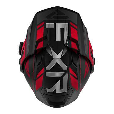 Мотошлем FXR Maverick X с подогревом черный красный