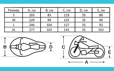 Чехол для мотоцикла Oxford + BOX черный серебряный