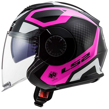 Мотошлем LS2 OF570 Verso Marker матовый/черный/фиолетовый
