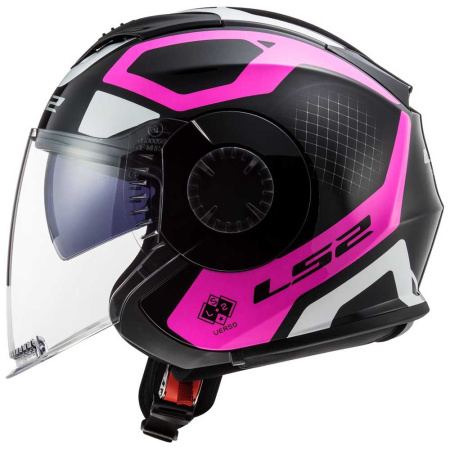 Мотошлем LS2 OF570 Verso Marker матовый/черный/фиолетовый