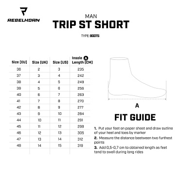 Мотоботы Rebelhorn Trip ST short черный