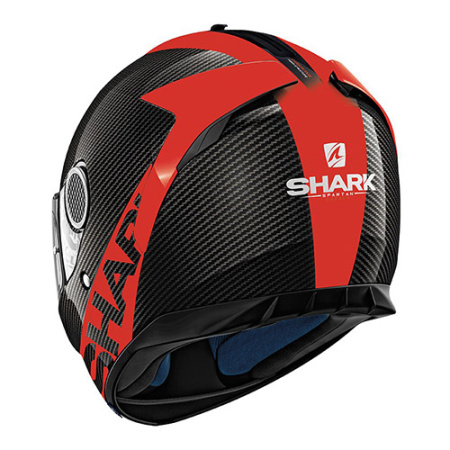 Мотошлем Shark Spartan 1.2 Carbon Skin черный красный