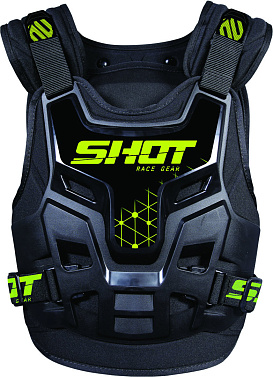 Защита груди Shot AIRFLOW черн/желт неон - магазин Motostyles