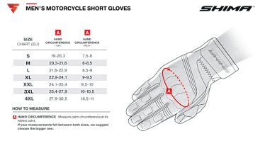 Мотоперчатки кожаные SHIMA SPARK 2.0 черный