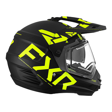 Мотошлем FXR TORQUE X TEAM с подогревом черный HiVis