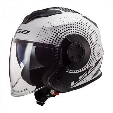 Мотошлем LS2 OF570 Verso Spin белый черный