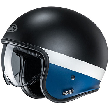 Мотошлем HJC V30 Perot черный синий белый