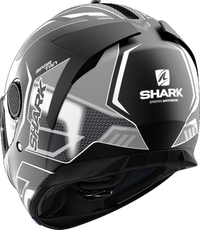 Мотошлем Shark Spartan 1.2 Antheon белый/черный/матовый/серый - магазин Motostyles