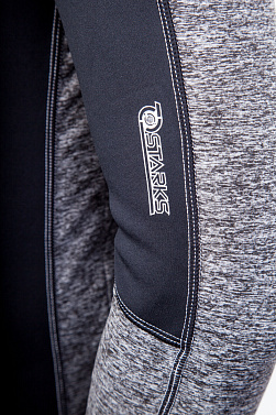 Термофутболка Starks Warm Long shirt Extreme черный серый - магазин Motostyles