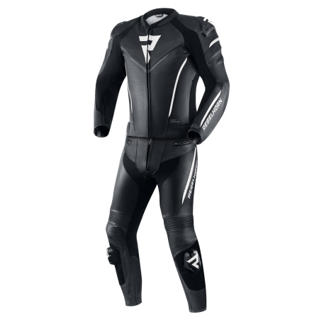 Мотокомбинезон кожаный Rebelhorn Fighter черный белый
