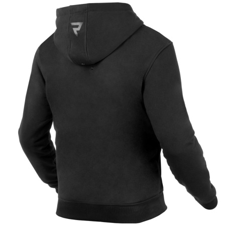 Мотохуди на молнии текстильная Rebelhorn Hoodie черный - магазин Motostyles
