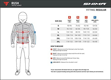 Мотокуртка текстильная SHIMA RUSH красный