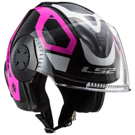 Мотошлем LS2 OF570 Verso Marker матовый/черный/фиолетовый