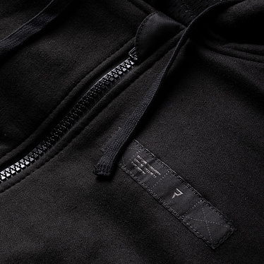 Мотохуди на молнии текстильная Rebelhorn Hoodie черный - магазин Motostyles