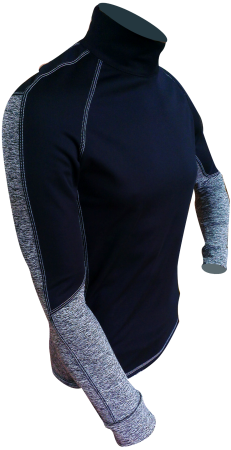 Термофутболка Starks Warm Long shirt Extreme черный серый